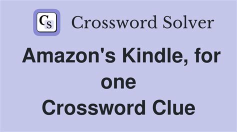 one clue crossword for kindle.